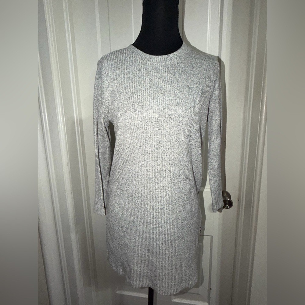 women's size large sweater Heather Gray Long Sleeve sweater casual work